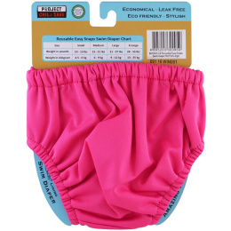 Charlie Banana, Многоразовые легкие подгузники Swim Diaper, ярко-розового цвета, большого размера, 1 подгузник