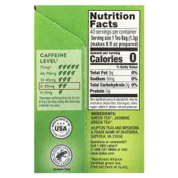 Lipton, Зеленый чай, фирменная смесь, 40 чайных пакетиков, 52 г (1,83 унции)