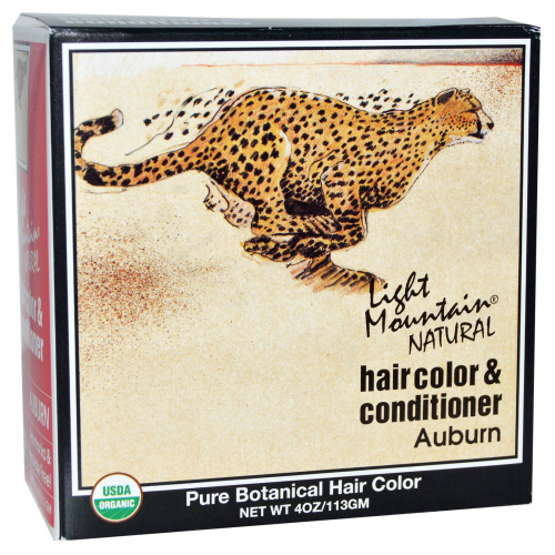 Light Mountain, Органическая натуральная карска для волос & кондиционер, Рыжий, 4 унций (113 г)