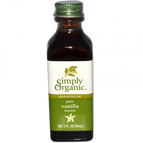 Simply Organic, Мадагаскарский чистый экстракт ванили, выращен на ферме, 2 жидких унции (59 мл)