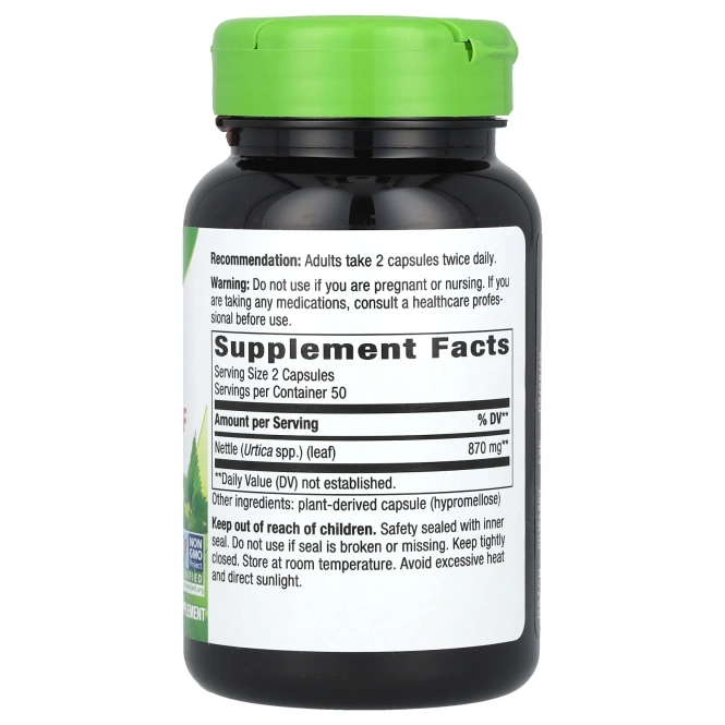Nature's Way, Nettle Leaf,  435 мг, 100 капсул
