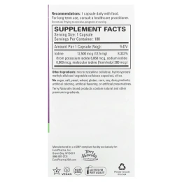 EuroPharma, Terry Naturally, Terry Naturally, Tri-Iodine, 12,5 мг, 180 капсул
