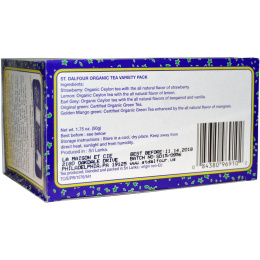 St. Dalfour, Органический чай с разными вкусами, 25 чайных пакетиков, 1.75 унций (50 г)