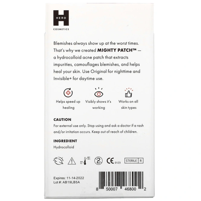 Hero Cosmetics, Mighty Patch Duo, 6 оригинальных + 6 невидимых патчей