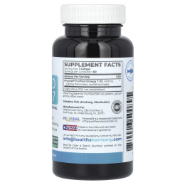 Healths Harmony, очищенная омега-7, 60 мягких таблеток