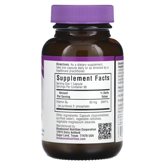 Bluebonnet Nutrition, Р-5-Р, 500 мг, 90 растительных капсул