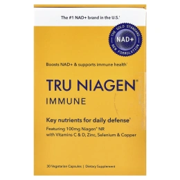 Tru Niagen, Immune, 30 вегетарианских капсул