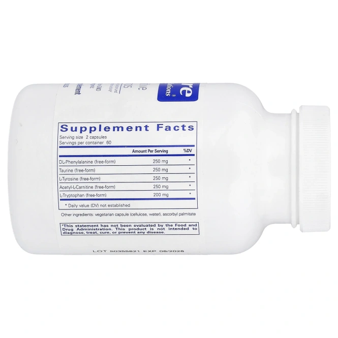 Pure Encapsulations, Cognitive Aminos, 120 Capsules