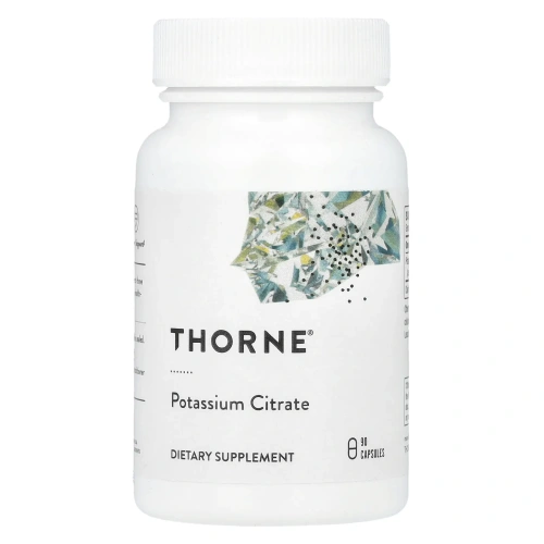 Thorne Research, Цитрат калия, 90 растительных капсул