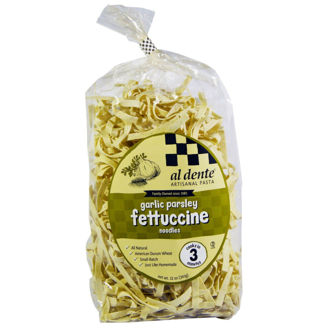Al Dente Pasta, Garlic Parsley Fettuccine, 12 oz (341 g)