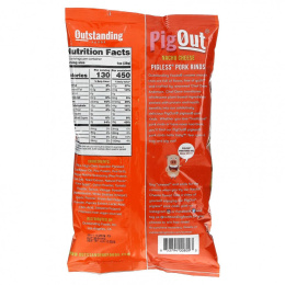 Pigout, Свиные шкурки без свиней, сыр начо, 99,22 г (3,5 унции)