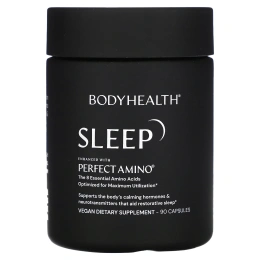 BodyHealth, Sleep, улучшенный с помощью Perfect Amino, 90 капсул