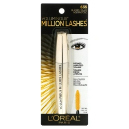L'Oreal, Тушь для ресниц Voluminous Million Lashes, угольно-черная 635, 9 мл