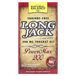 Natural Balance, Long Jack, PowerMax 200, 60 вегетерианских капсул