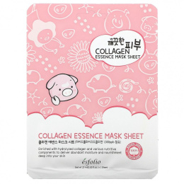 Esfolio, Collagen Essence Beauty Mask Sheet, 10 Sheets, 0.85 fl oz (25 ml) Each