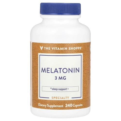 The Vitamin Shoppe, Мелатонин, 3 мг, 240 капсул
