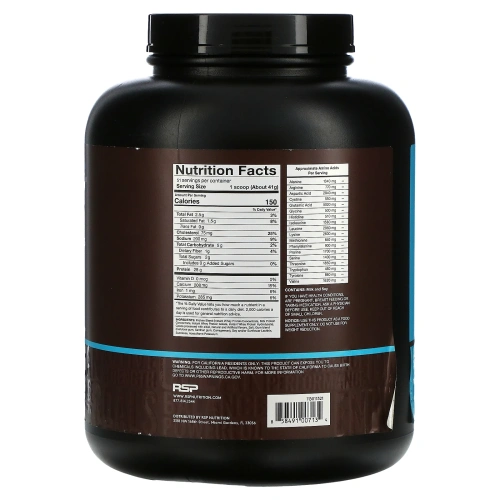 RSP Nutrition, Сывороточный протеин в виде порошка, шоколад, 4,6 фунта (2,09 кг)