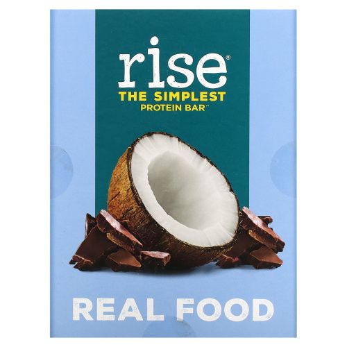 Rise Bar, Протеиновый батончик, шоколад и кокос, 12 батончиков, 2,1 унц. (60 г) каждый