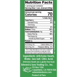 Native Forest, Edward & Sons, Native Forest, Quartered Artichoke Hearts, 14 oz (400 g)