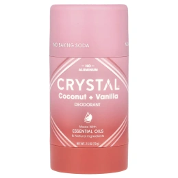 Crystal Body Deodorant, Обогащенный магнием дезодорант, кокос и ваниль, 70 г (2,5 унции)
