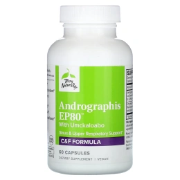Terry Naturally, Andrographis EP80 с умкалоабо, 60 капсул