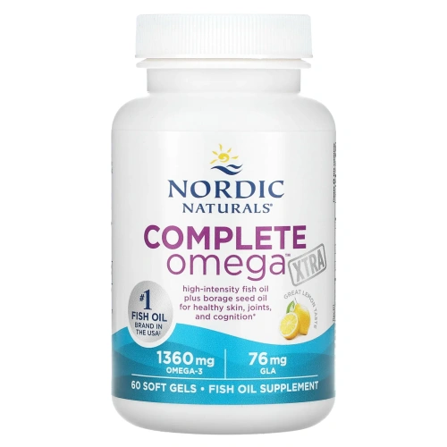 Nordic Naturals, Комплекс Omega Xtra, лимон, 1000 мг, 60 мягких таблеток