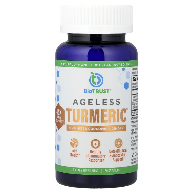 BioTRUST, Ageless Turmeric®, 60 капсул