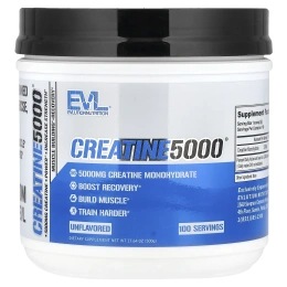 EVLution Nutrition, Creatine5000®, без добавок, 500 г (17,64 унции)