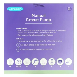 Lansinoh, Ручной молокоотсос, 1 ручной молокоотсос с аксессуарами