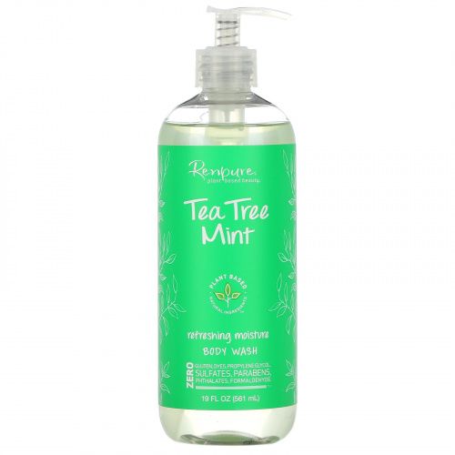 Renpure, Tea Tree Mint, Refreshing Moisture Body Wash, 19 fl oz (561 ml)