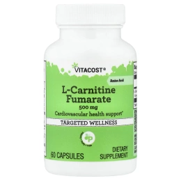 Vitacost, L-Carnitine Fumarate, 500 mg, 60 Capsules