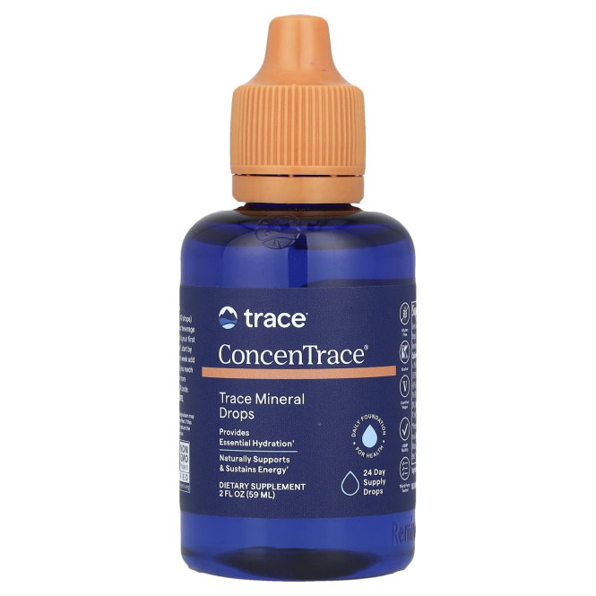 Trace Minerals ®, ConcenTrace®, микроэлементы в каплях, 59 мл (2 жидк. унции)