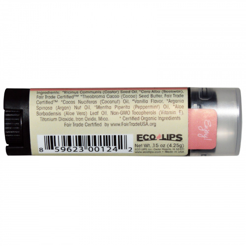 Eco Lips Inc., Ecotints, увлажняющий бальзам для губ, Rose Quartz, 0.15 унций (4.25 г)
