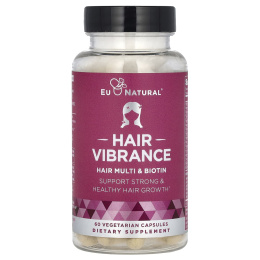 Eu Natural, Vibrance, биотин и МСМ, 60 вегетарианских капсул