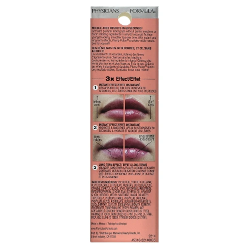 Physicians Formula, Plump Potion, увеличение губ без уколов, розовый кристалл 2214, 0,1 унции (3 г)