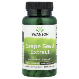 Swanson, Экстракт виноградных косточек, 50 мг, 120 капсул