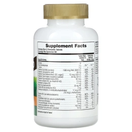 Nature's Plus, Источник жизни, Золотое шествие животных, Жевательный комплекс мультивитаминов и минералов для детей с натуральным вкусом апельсина, 120 животных