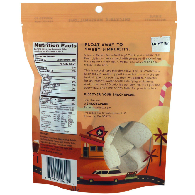 SmashMallow, Корневое пиво, 4,5 унции (128 г)