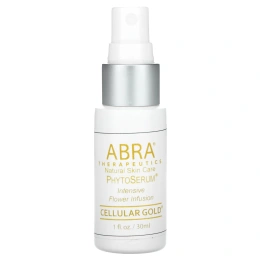 Abra Therapeutics, Органическая сыворотка PhytoSerum, Cellular Gold, 1 жидкая унция (30 мл)