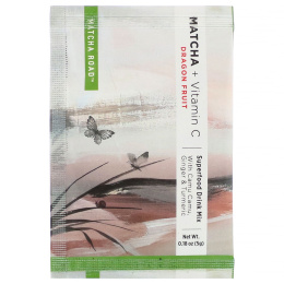 Matcha Road, матча с витамином С, смесь для приготовления напитка, питайя, 10 пакетиков по 5 г (0,18 унции)