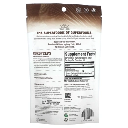 Organic Mushroom Nutrition, Кордицепс, грибной порошок, 3.57 унции (100 г)