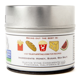 Gustus Vitae, Соль деликатесная, морская соль "Засахаренный мед", 80 г (3 oz)