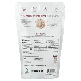 Micro Ingredients, органический порошок из каму-каму, сублимированный, 340 г (12 унций)