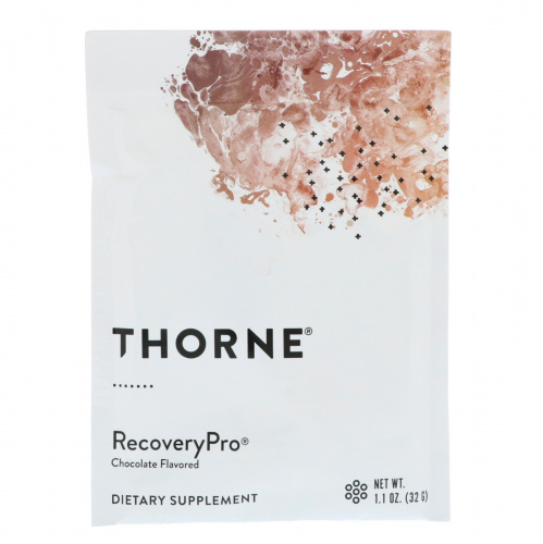 Thorne Research, RecoveryPro, со вкусом шоколада, 12 пакетиков, 1,1 унц. (32 г) каждый