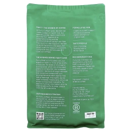 Purity Coffee, Ease, цельная фасоль, темная обжарка, 340 г (12 унций)