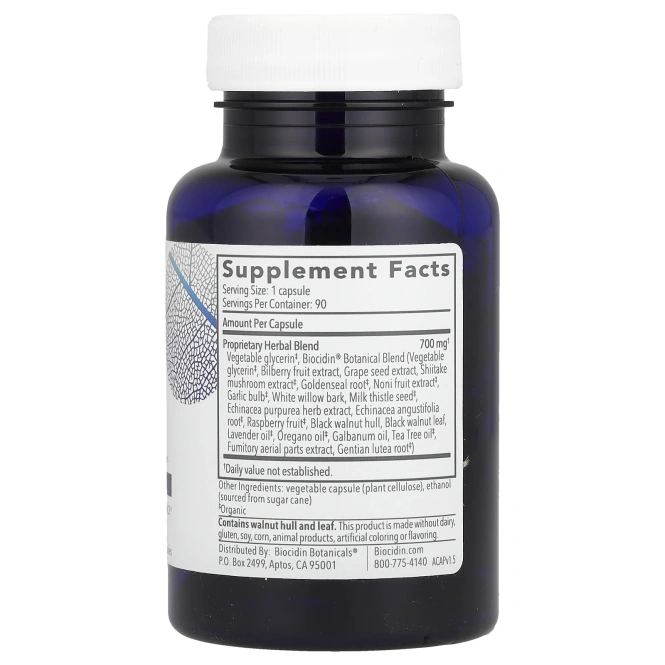 Biocidin Botanicals, Biocidin®, Broad-Spectrum Liquid Capsules, 90 Capsules