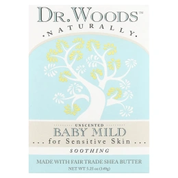 Dr. Woods, Детское мягкое кастильское мыло без отдушек, 5,25 унций (149 г)