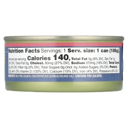 Wild Planet, Дикий горбуша с кожей и костями, 106 г (3,75 унции)