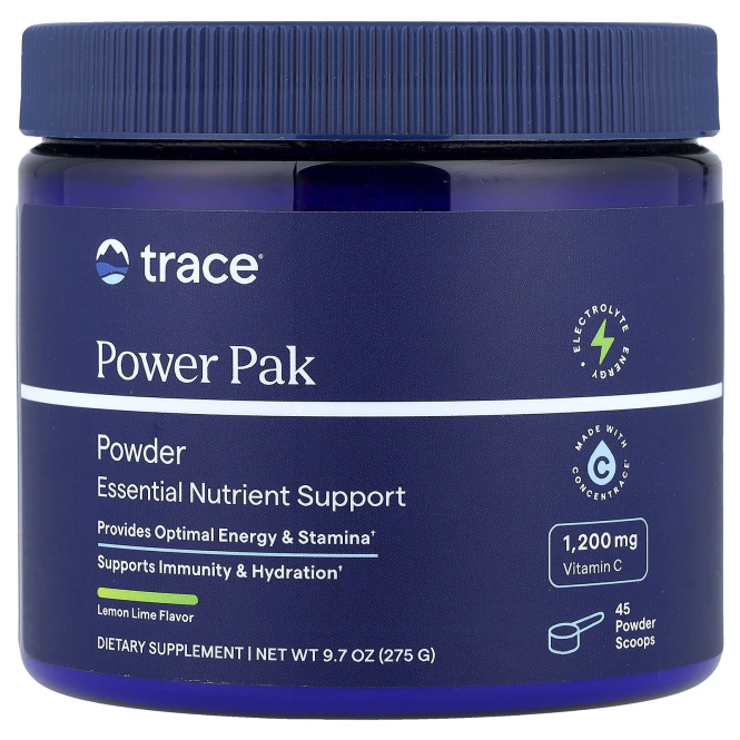 Trace, Power Pak, лимон и лайм, 275 г (9,7 унции)