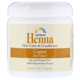 Rainbow Research, Краска для волос и кондиционер из хны, Персидская медь (медно-рыжий), 4 унции (113 г), в форме порошка